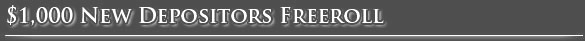 New Depositors Freeroll